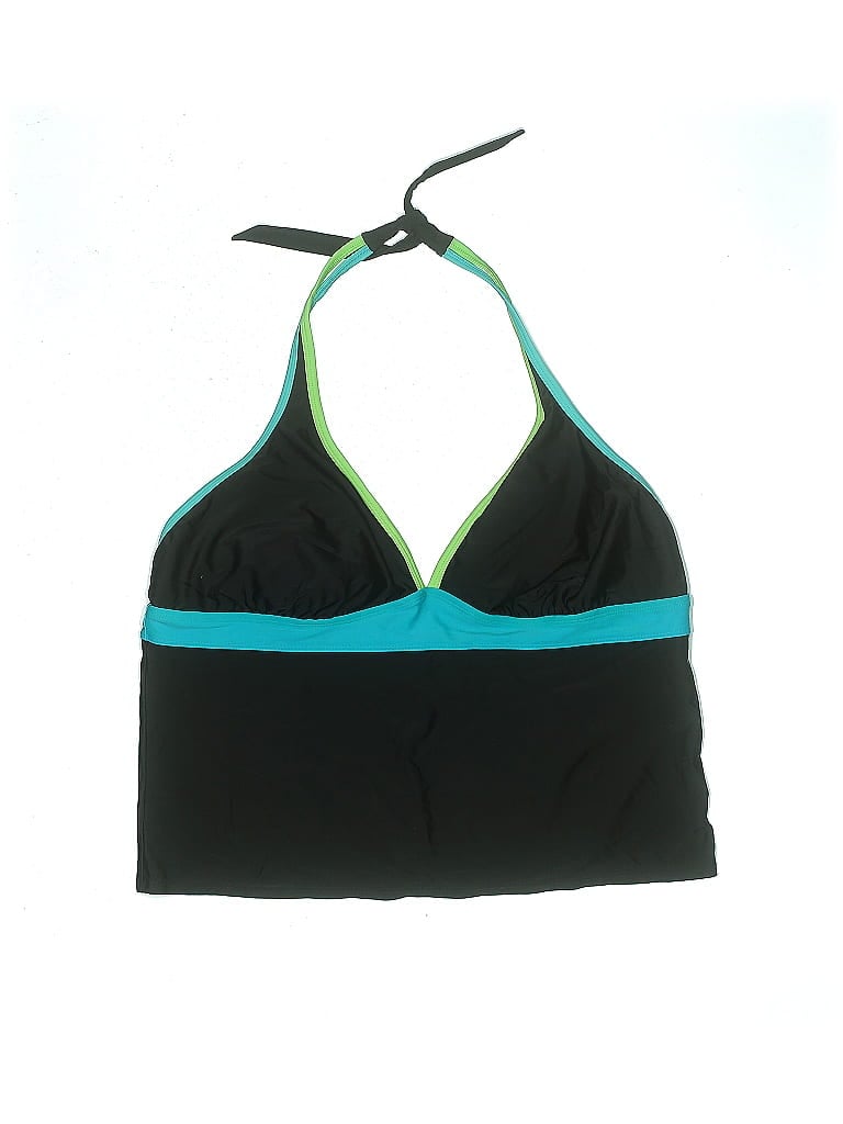 a.n.a. A New Approach Color Block Black Swimsuit Top Size 22 (Plus) - photo 1