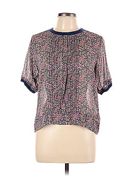 One Fine Day Short Sleeve Silk Top (view 1)