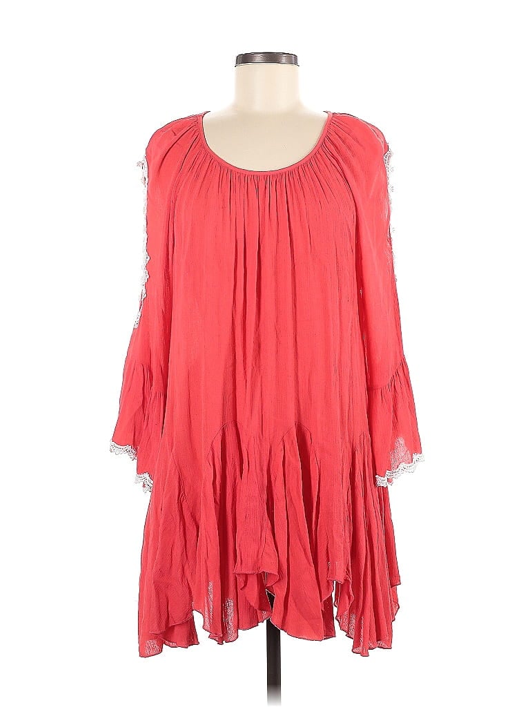 Indigo Soul 100% Rayon Red Casual Dress Size M - photo 1