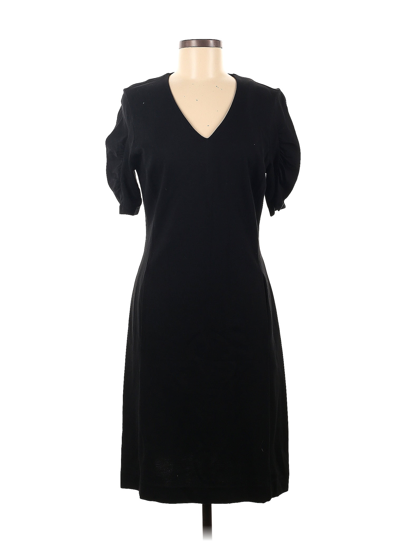 Cabi Size 8-M Women's Black Solid Sleeveless Dress