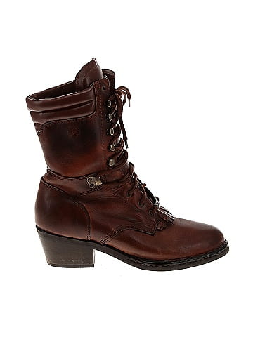 Double-H Solid Brown Boots Size 8 - 54% off