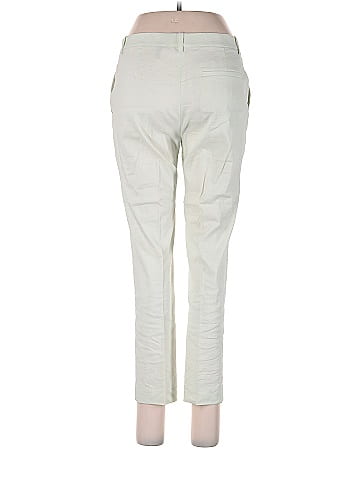 Theory Solid Ivory Casual Pants Size 4 - 83% off