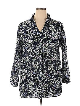 Papinelle 3/4 Sleeve Button-Down Shirt (view 1)