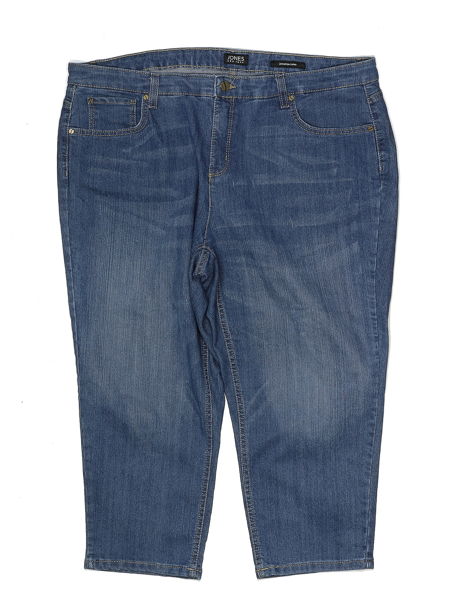 Terra & Sky Solid Blue Jeans Size 18 (Plus) - 32% off