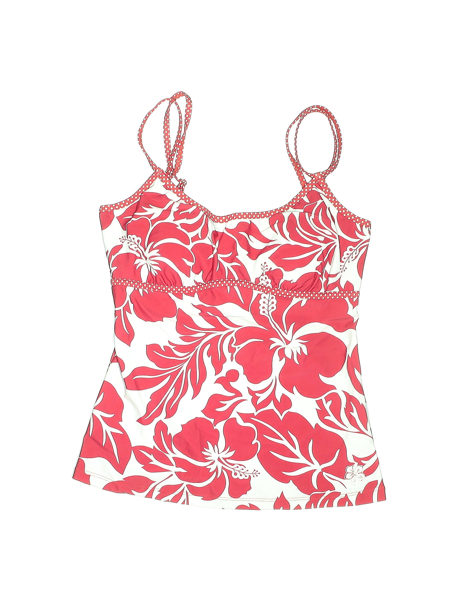 Hapari Swimwear Floral Red Swimsuit Top Size M 58 off ThredUp