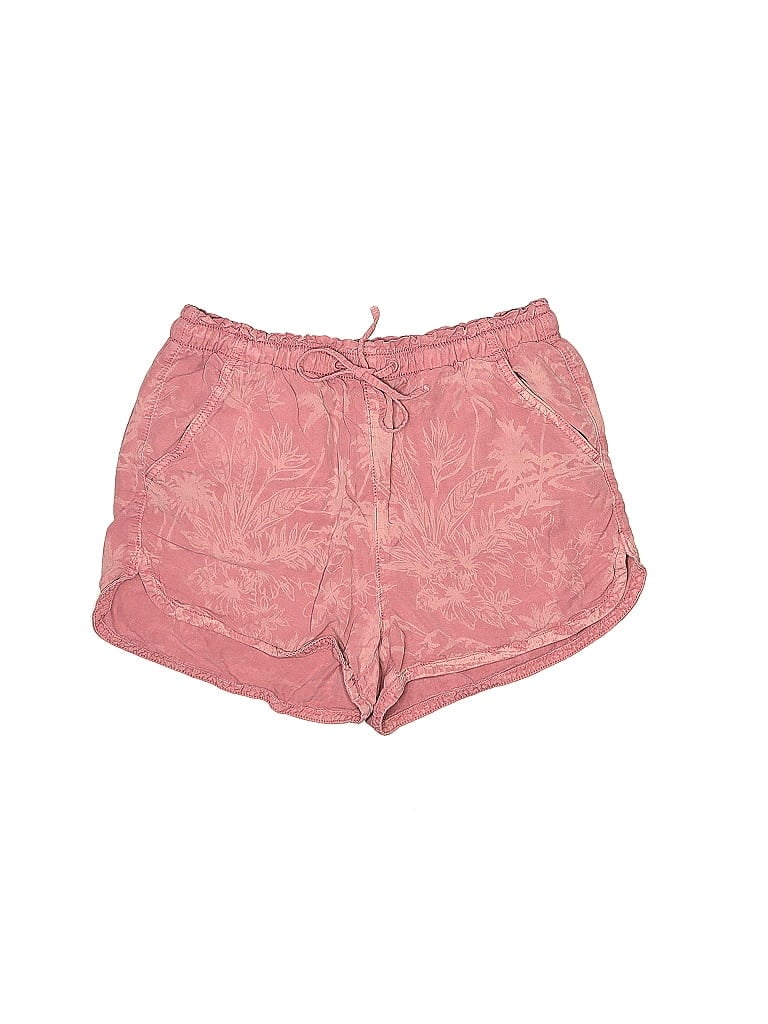 American Eagle Outfitters 100% Lyocell Jacquard Floral Motif Acid Wash Print Damask Paisley Floral Hearts Batik Brocade Tropical Tie-dye Pink Shorts Size M - photo 1