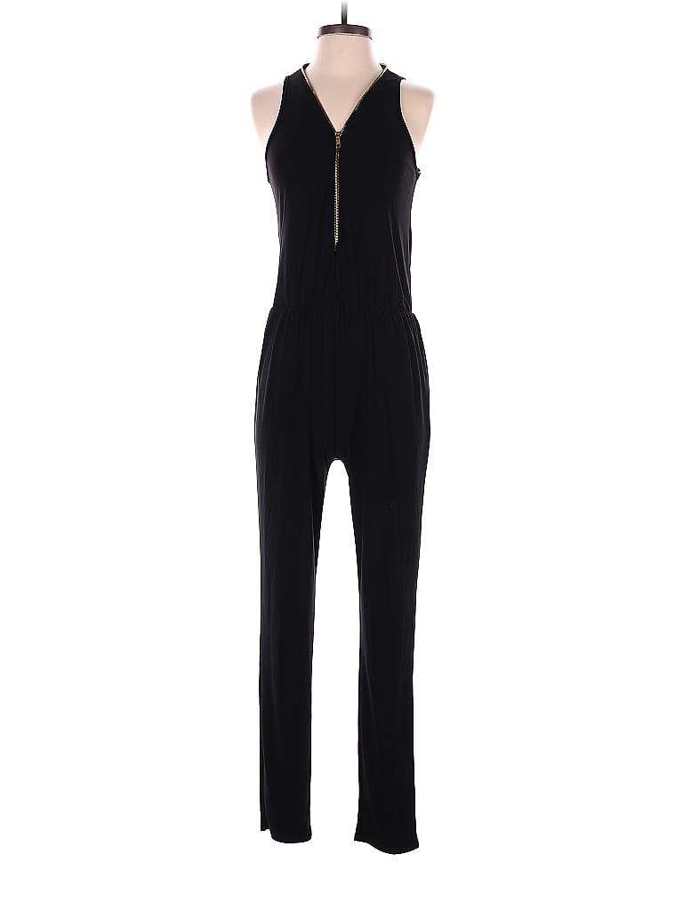 Poetry Solid Black Jumpsuit Size S - 77% off | ThredUp