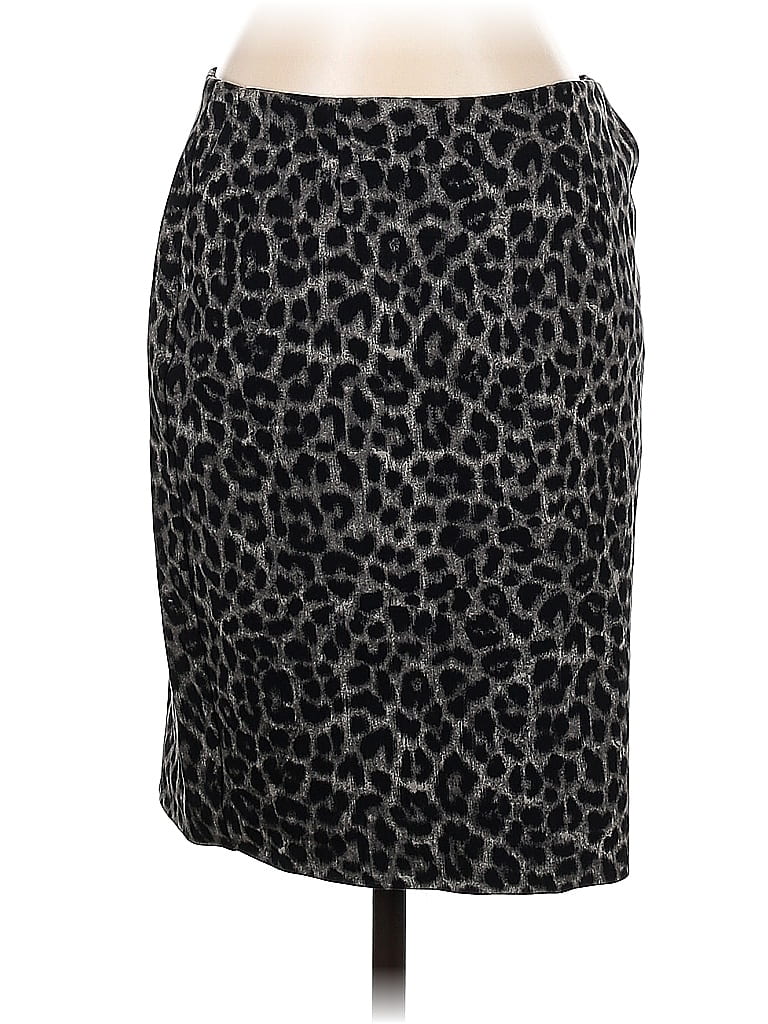 CAbi Leopard Print Snake Print Animal Print Gray Casual Skirt Size 4 - photo 1