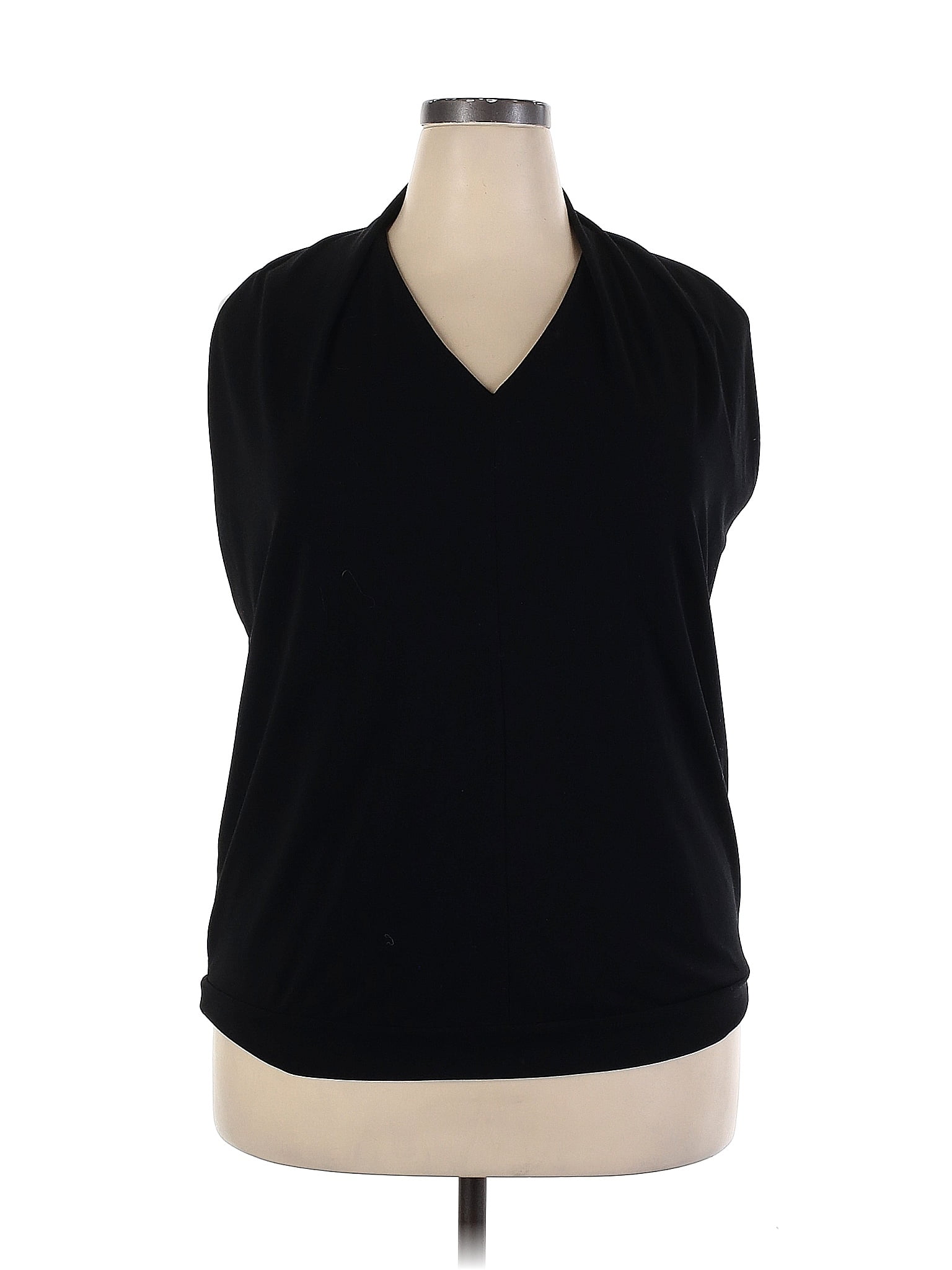 Lane Bryant Black Sleeveless Blouse Size 18 20 Plus Plus 73 Off