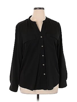 Calvin Klein 3/4 Sleeve Button-Down Shirt (view 1)