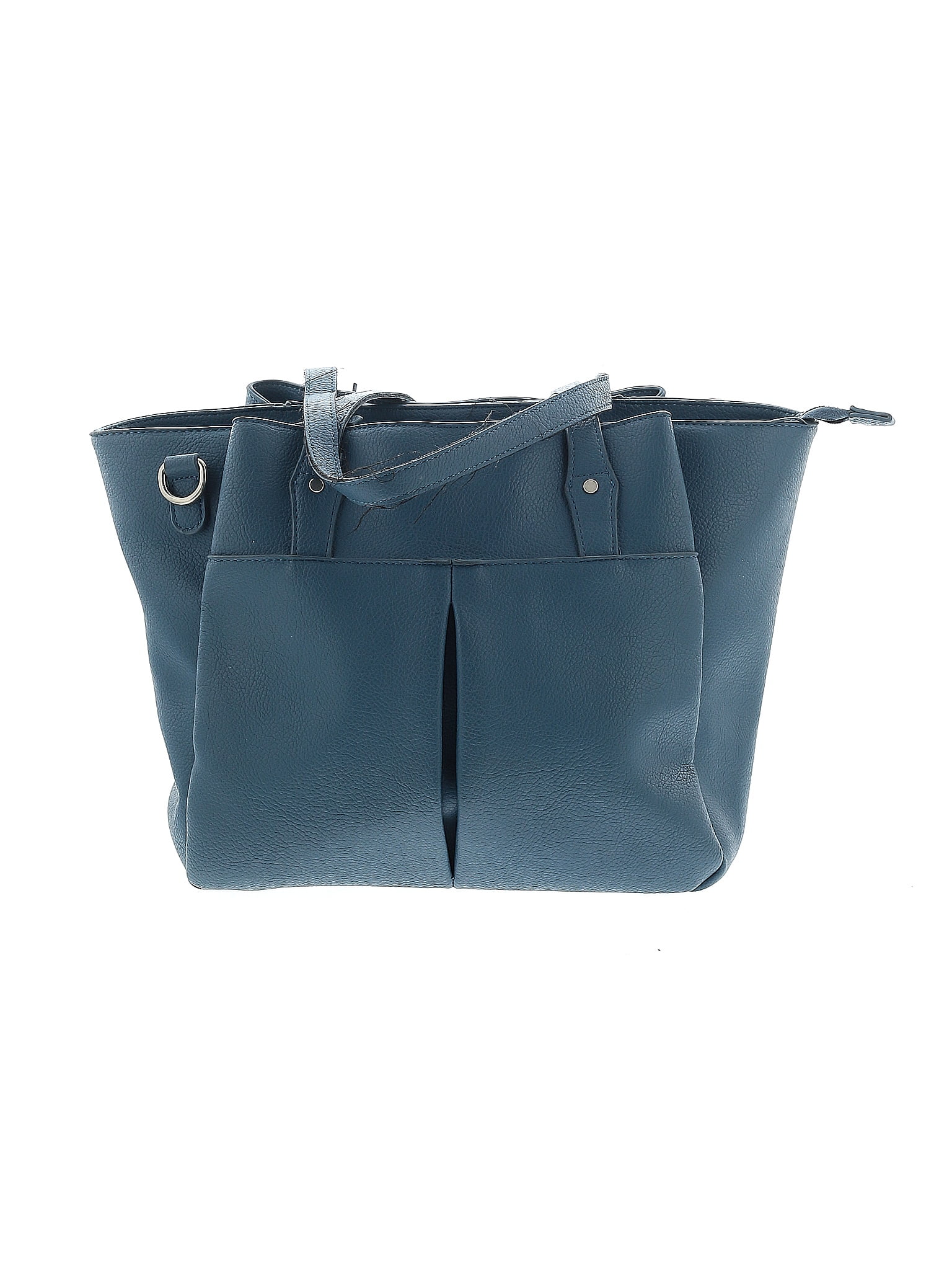 Urban Expressions 100% Vegan Leather Solid Teal Blue Satchel One Size ...