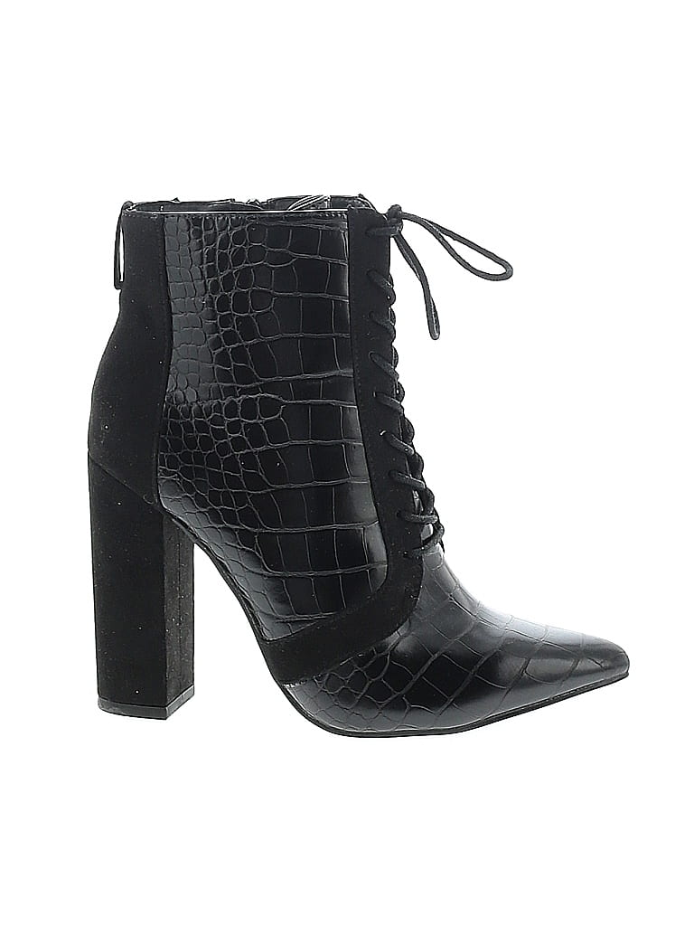 Shoedazzle Black Ankle Boots Size 6 - photo 1