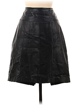 Saks Fifth Avenue Leather Skirt (view 1)
