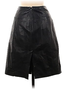 Saks Fifth Avenue Leather Skirt (view 2)