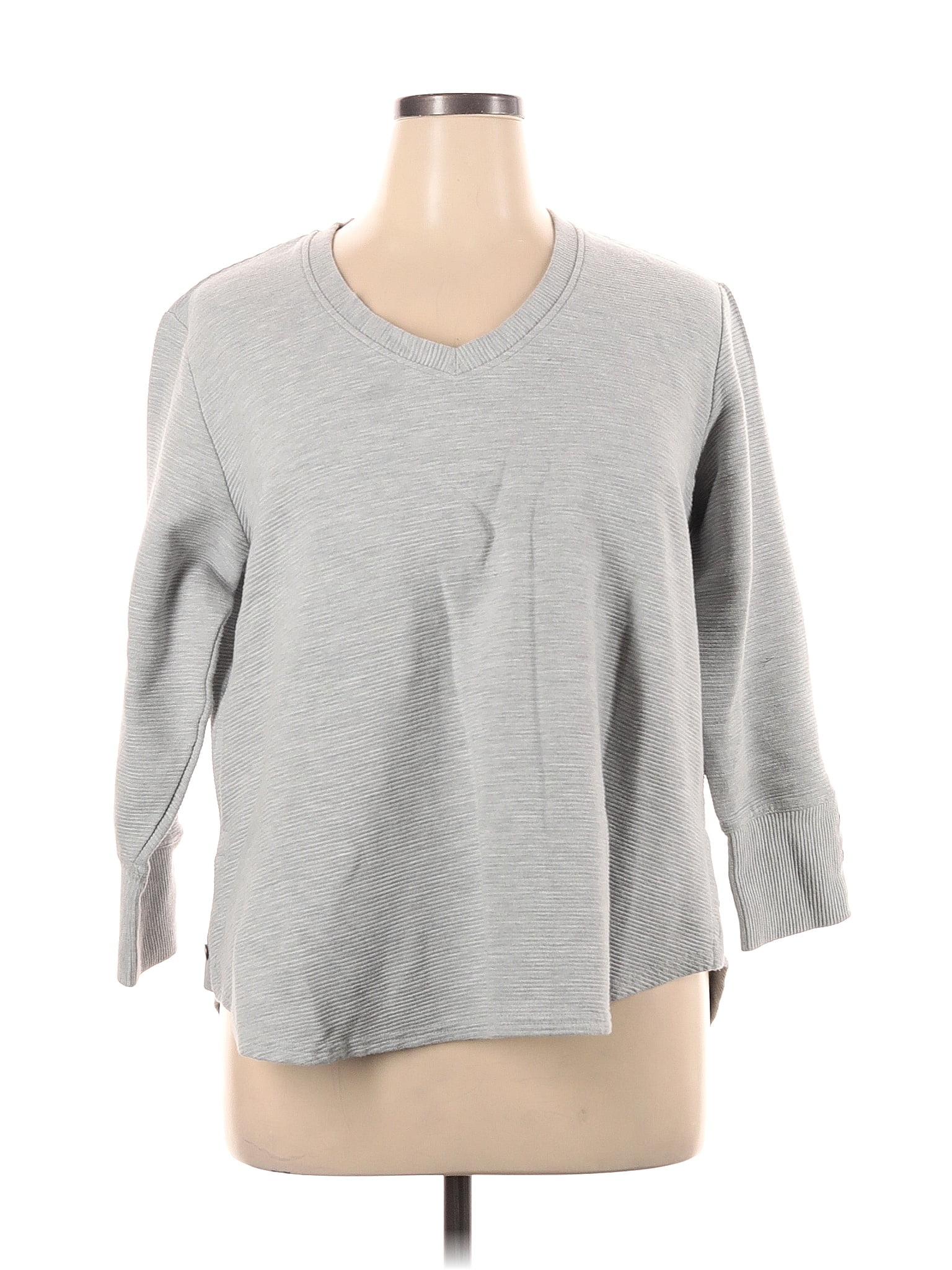 Jane and Delancey Gray Pullover Sweater Size 1X (Plus) - 56% off | ThredUp