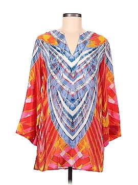 Matison Stone 3/4 Sleeve Silk Top (view 1)