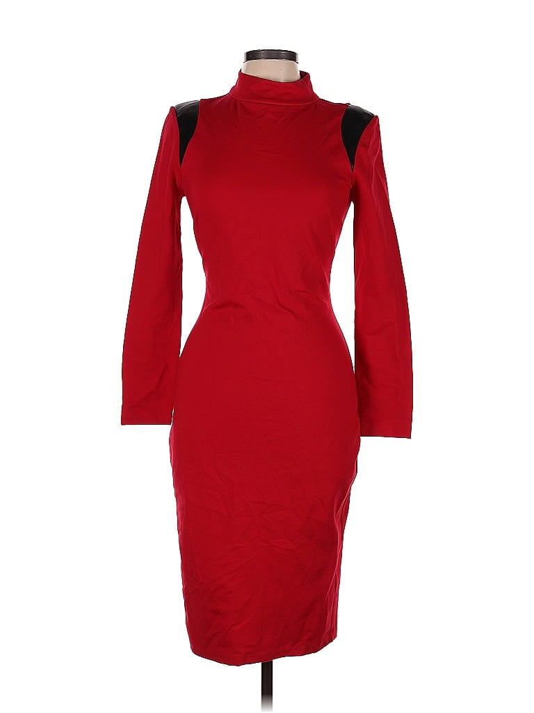Eva Longoria Red Casual Dress Size M - photo 1