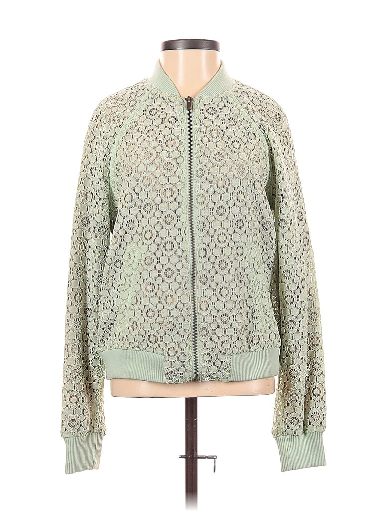 Victoria Beckham for Target Jacquard Floral Motif Damask Brocade Green Jacket Size XS - photo 1