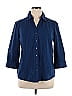 Style&Co Blue Long Sleeve Blouse Size XL - photo 1
