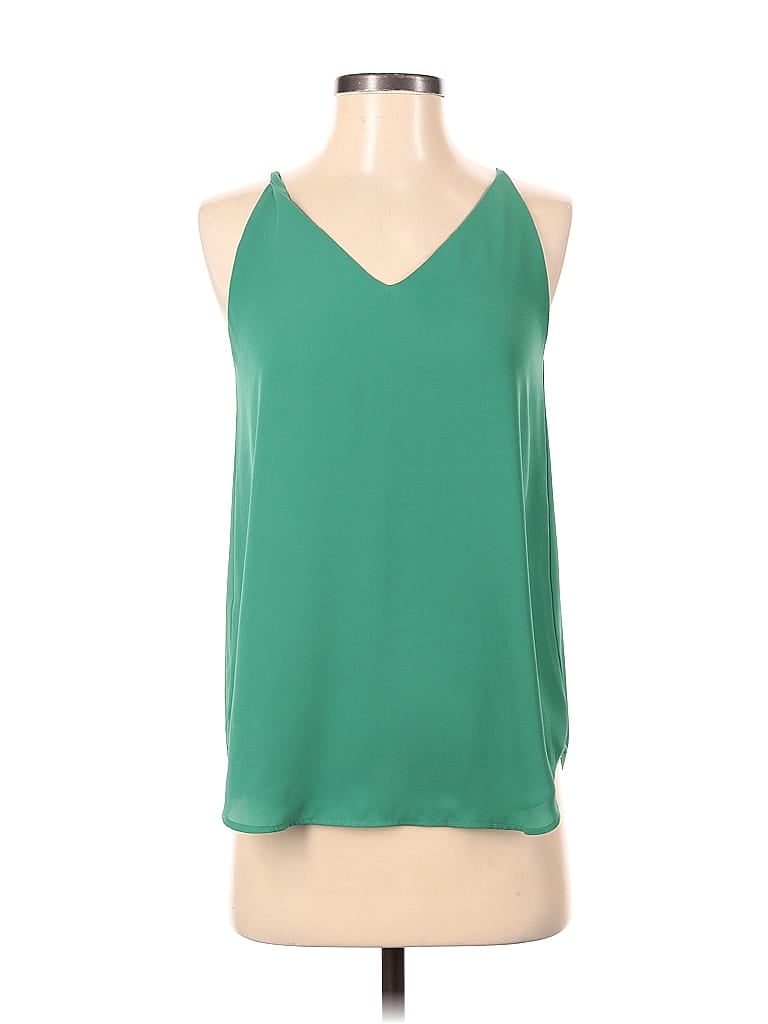 Pre-owned Ann Taylor Loft Outlet Sleeveless Blouse In Green