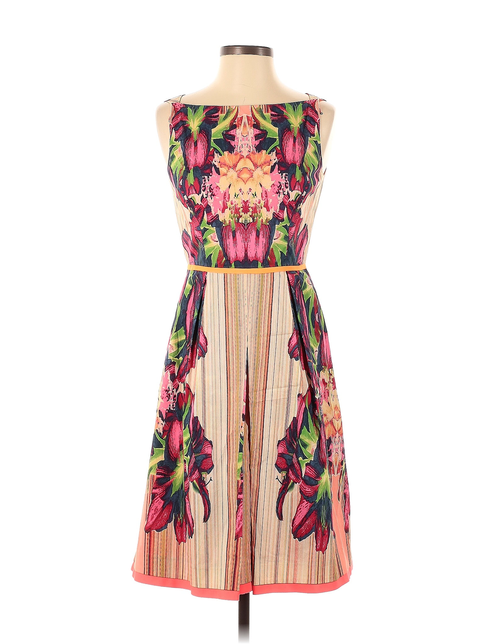 T-Tahari Rose Print Shirt Dress