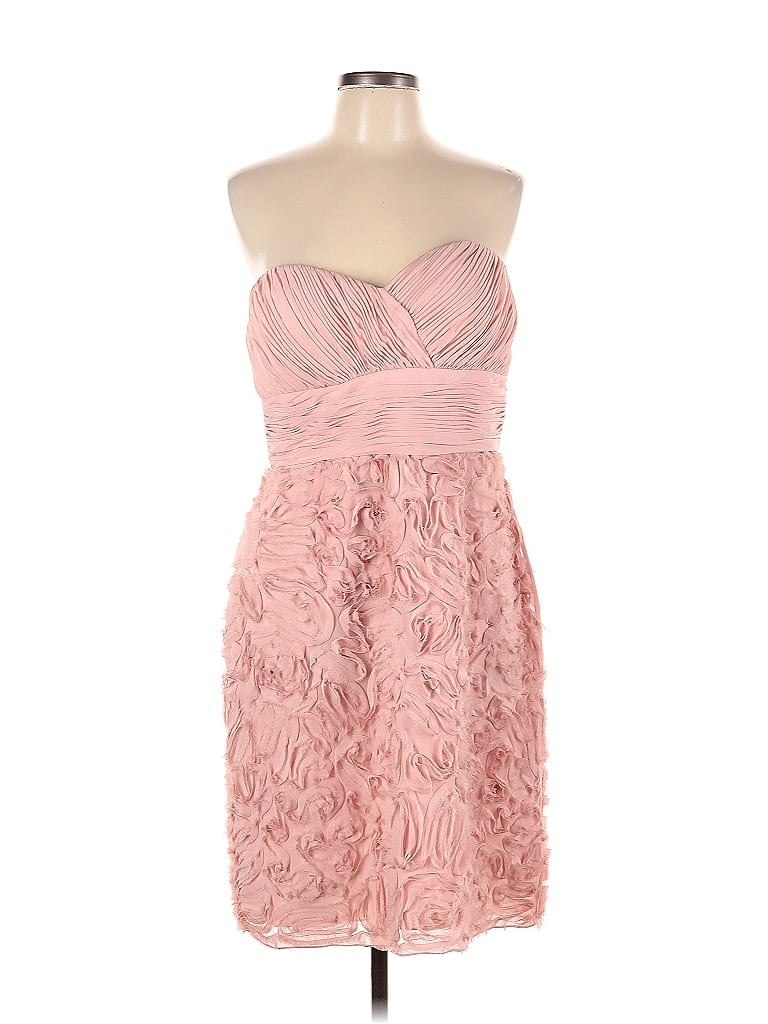 JS Collection 100% Polyester Pink Cocktail Dress Size 12 - photo 1