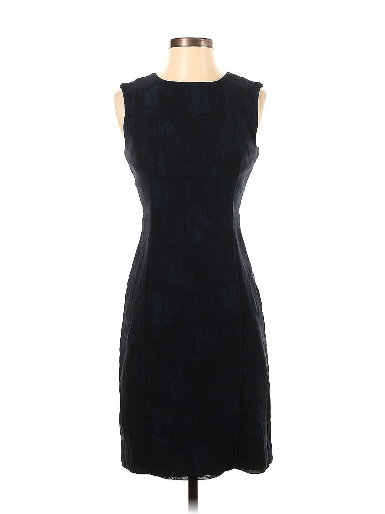 MM. LaFleur Jacquard Brocade Black Casual Dress Size 2 - photo 1