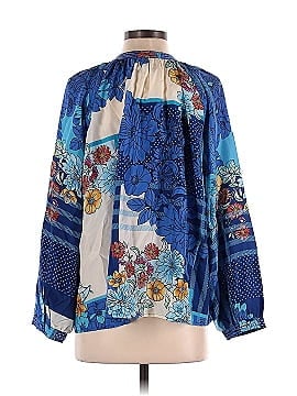Johnny Was 3/4 Sleeve Silk Top (view 2)