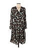 MNG 100% Polyester Floral Motif Paisley Baroque Print Black Casual Dress Size 6 - photo 1