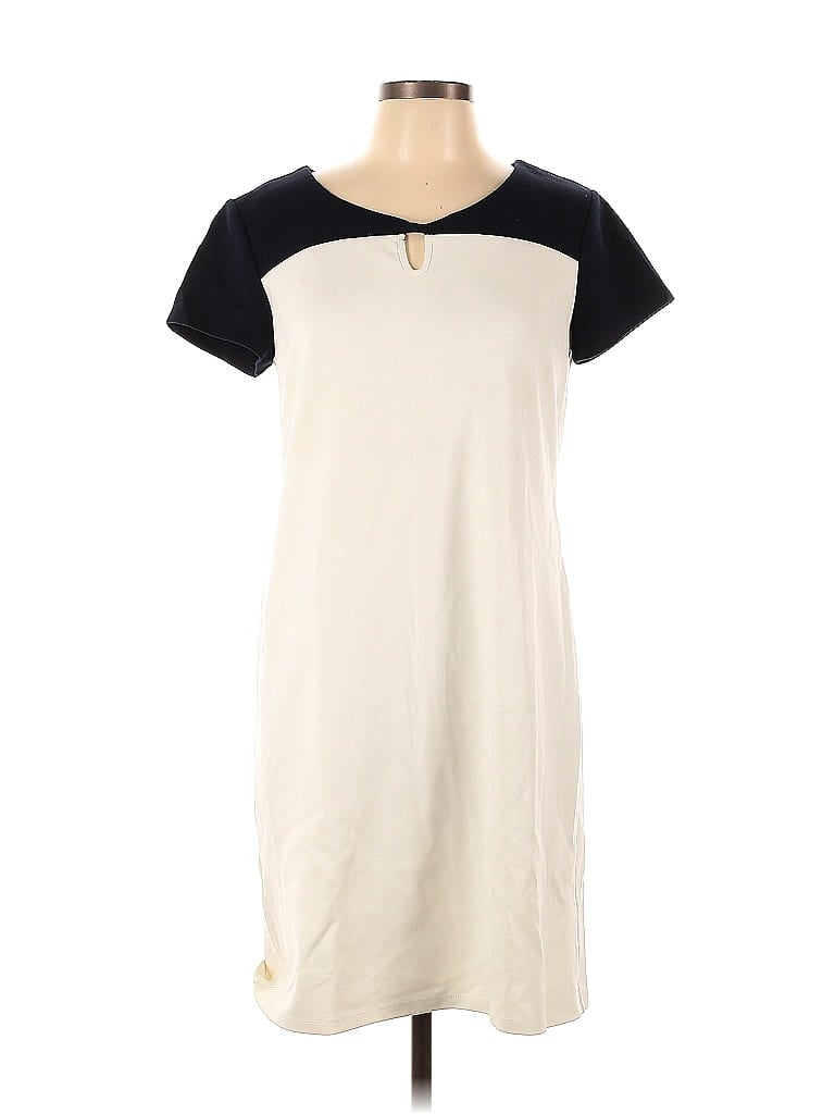 Talbots Color Block Ivory Casual Dress Size 10 - photo 1