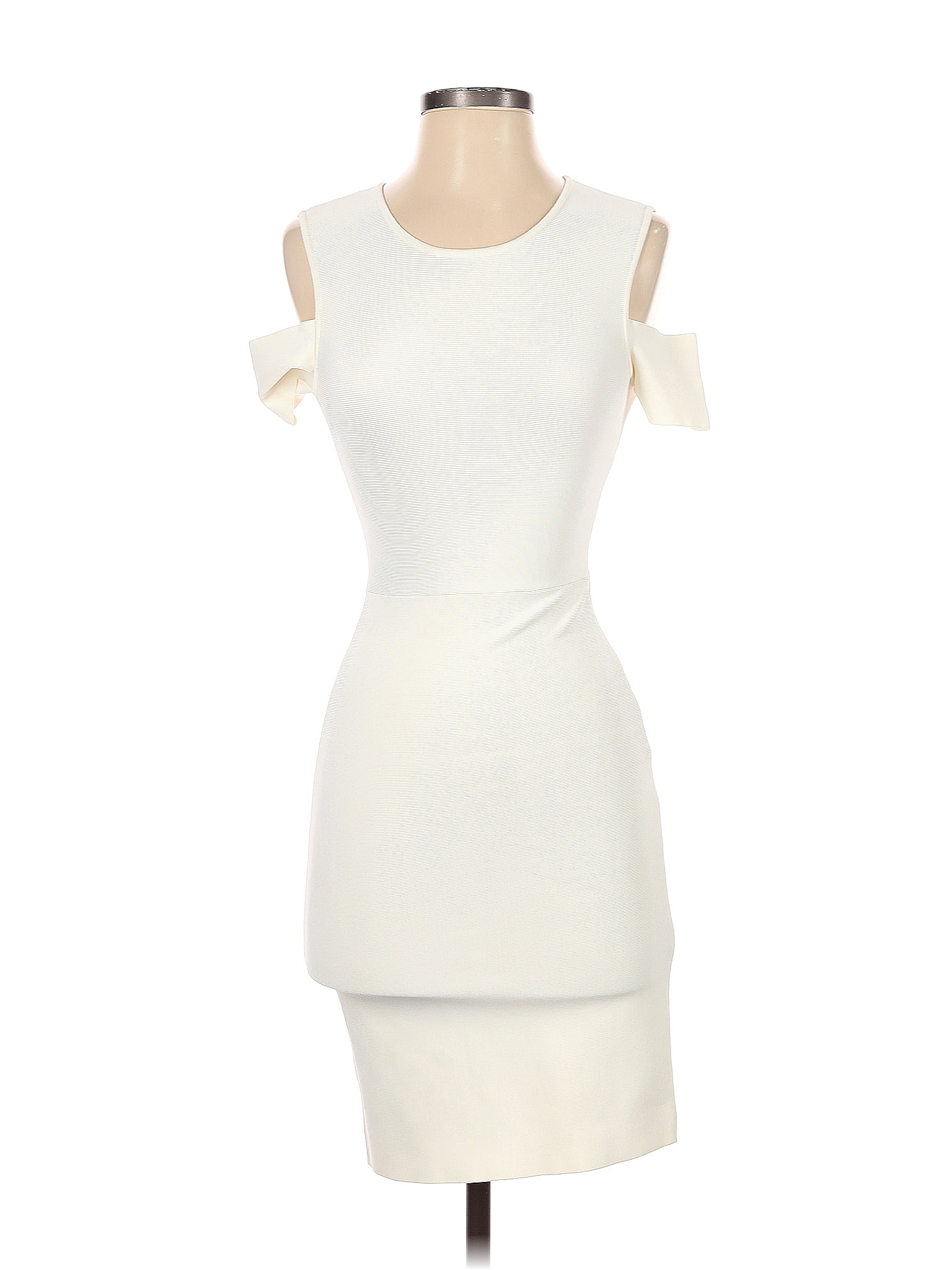 BCBGMAXAZRIA Ivory Cocktail Dress Size XS 85 off ThredUp