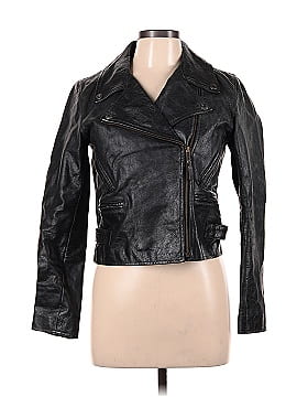 DKNY Jeans Leather Jacket (view 1)