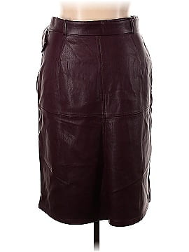 Ann Taylor Factory Faux Leather Skirt (view 2)