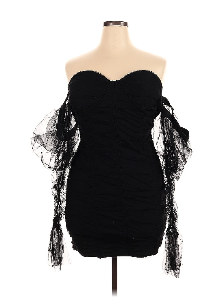Fashion Nova Black Cocktail Dress Size XL - photo 1