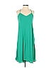 Ann Taylor LOFT 100% Polyester Solid Green Casual Dress Size 0 - photo 1