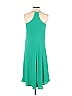 Ann Taylor LOFT 100% Polyester Solid Green Casual Dress Size 0 - photo 2