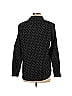 Jones New York Signature 100% Cotton Polka Dots Black Long Sleeve Button-Down Shirt Size L - photo 2