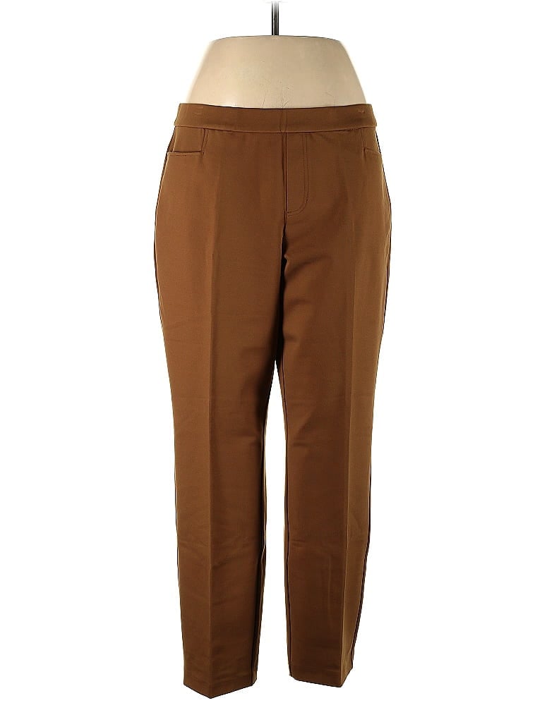 Susan Graver Brown Dress Pants Size L - 63% off | ThredUp