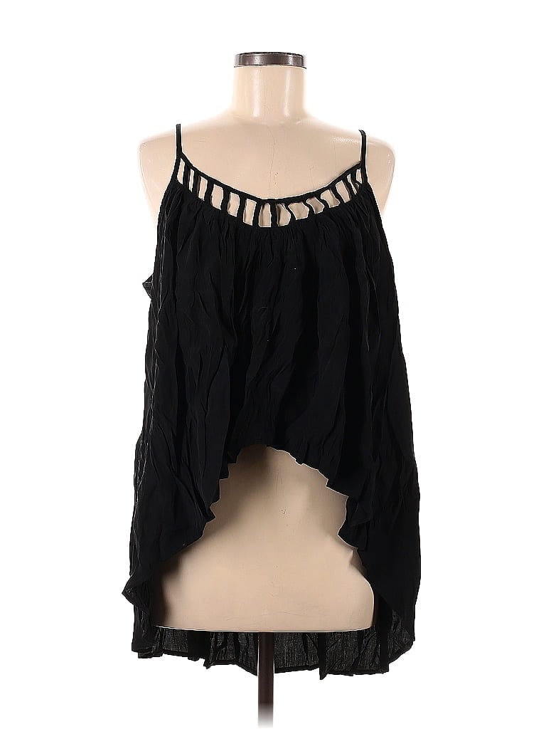 Bless'ed Are The Meek 100% Polyester Black Sleeveless Blouse Size Med (2) - photo 1