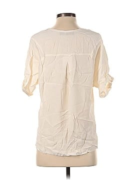 7 For All Mankind Short Sleeve Silk Top (view 2)