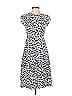 Ann Taylor LOFT 100% Rayon Animal Print Leopard Print White Casual Dress Size 00 (Petite) - photo 1