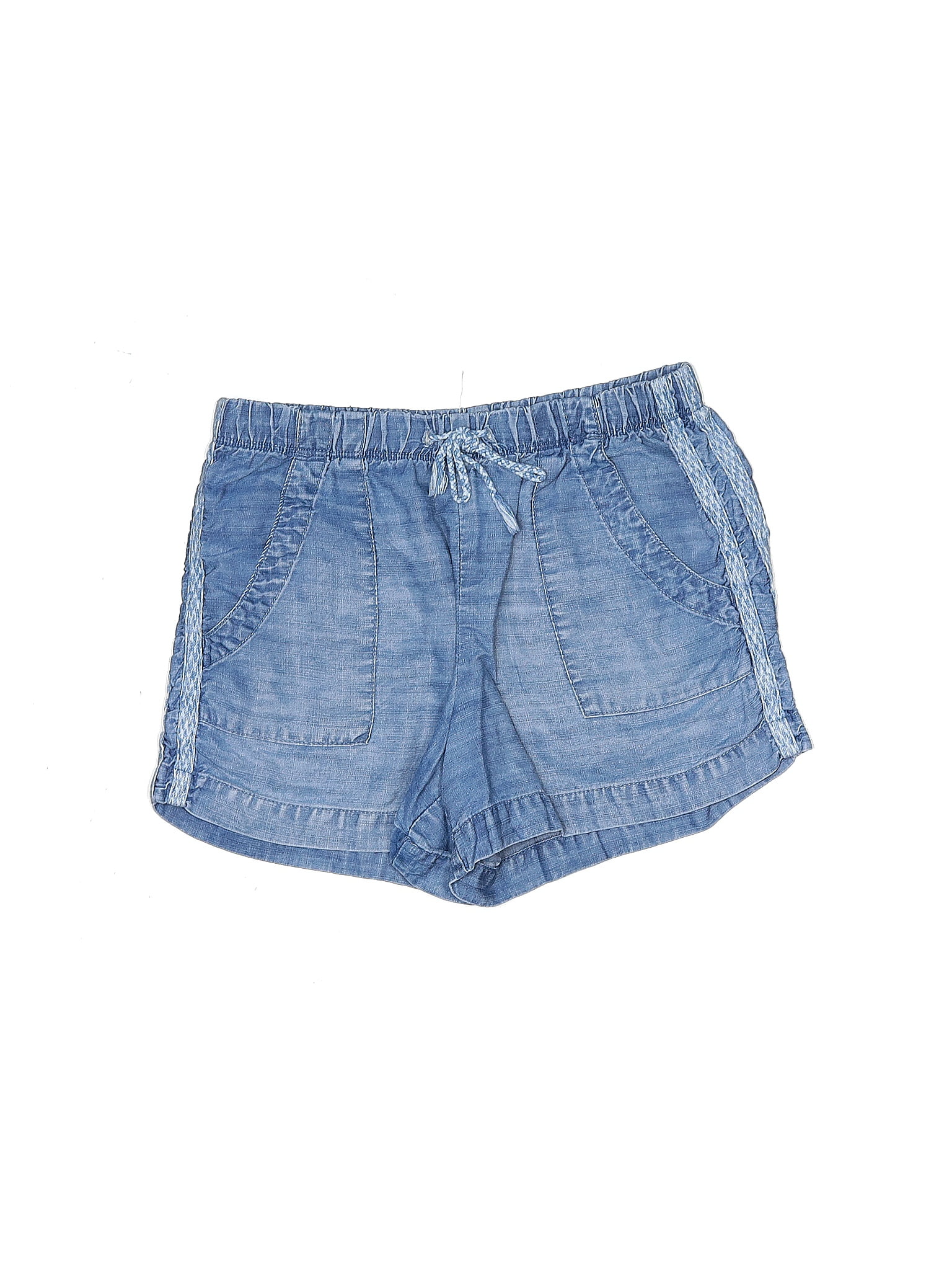 Short Hot Pants PRETTYLITTLETHING Femme – Bleu Rayé – Taille 12 – 100% Polyester