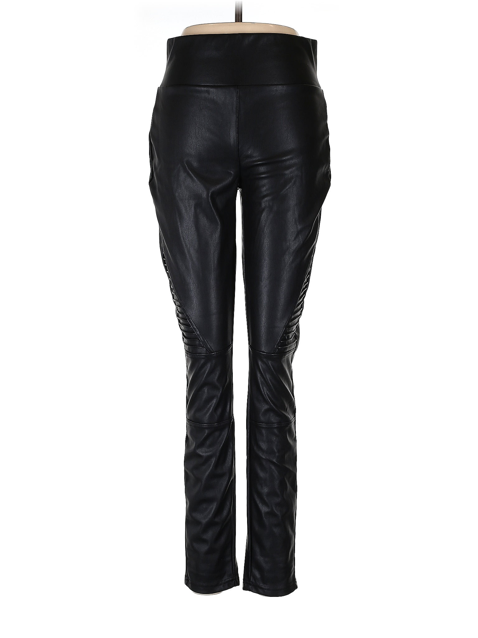 Michael J Black Faux Leather Pants