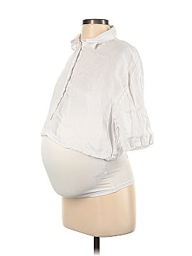H&M Mama Short Sleeve Button-Down Shirt (view 1)