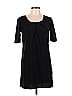 Final Touch Solid Black Casual Dress Size M - photo 1