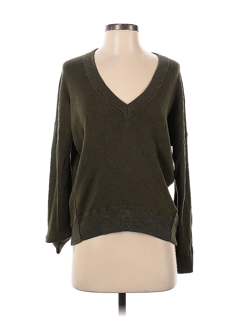 Pull Zadig & Voltaire 100% Cachemire - Col V Vert Taille XS - Occasion Très Bon État