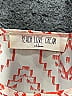 Peach Love Cream California 100% Polyester Checkered-gingham Plaid Gray Orange 3/4 Sleeve Blouse Size S - photo 3