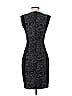 H&M Jacquard Marled Tweed Graphic Black Casual Dress Size 4 - photo 2