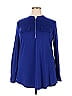 Assorted Brands Blue Long Sleeve Blouse Size 3X (Plus) - photo 1