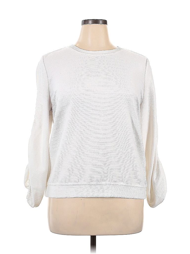 Simply Vera Vera Wang White Sweatshirt Size XL - photo 1